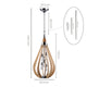 BONITO 6-Light Timber Round Nature Wood E27 Chandelier - Chandeliers Australia - 7Pandas Australia