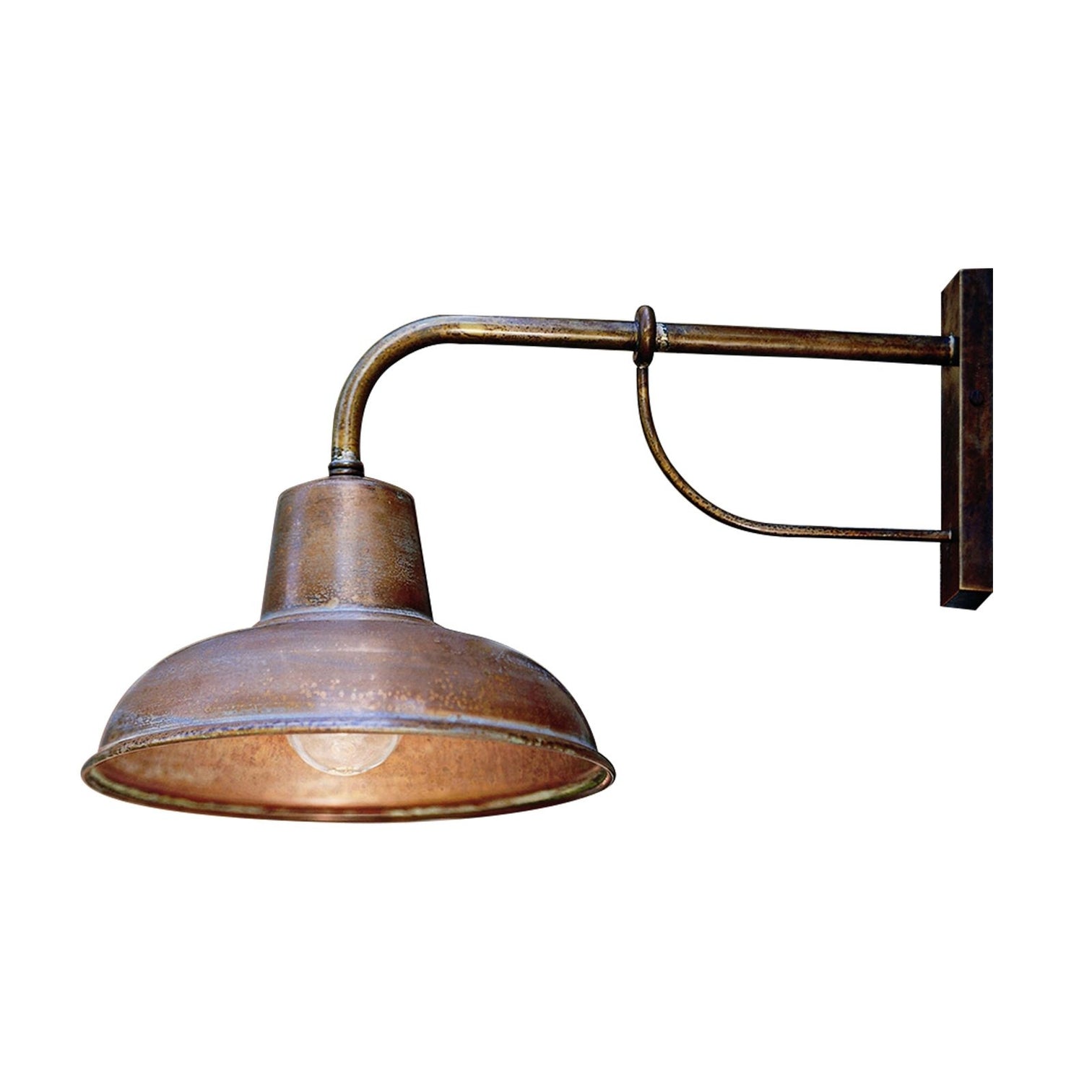 FLORENCE Antique Wall Lamp Aged Solid Copper E27 - 7Pandas Australia