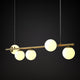 ANGELO 120cm Length Contemporary Pendant Light 5*G9 Base Black Aged Brass - 7Pandas Australia