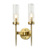 SEATTLE Modern Stylish Interior Wall Light Aged Brass E14