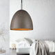 OPRAH 30cm Industrial Style Concrete Pendant Light Kitchen island Fixture Sandstone Black - 7Pandas Australia