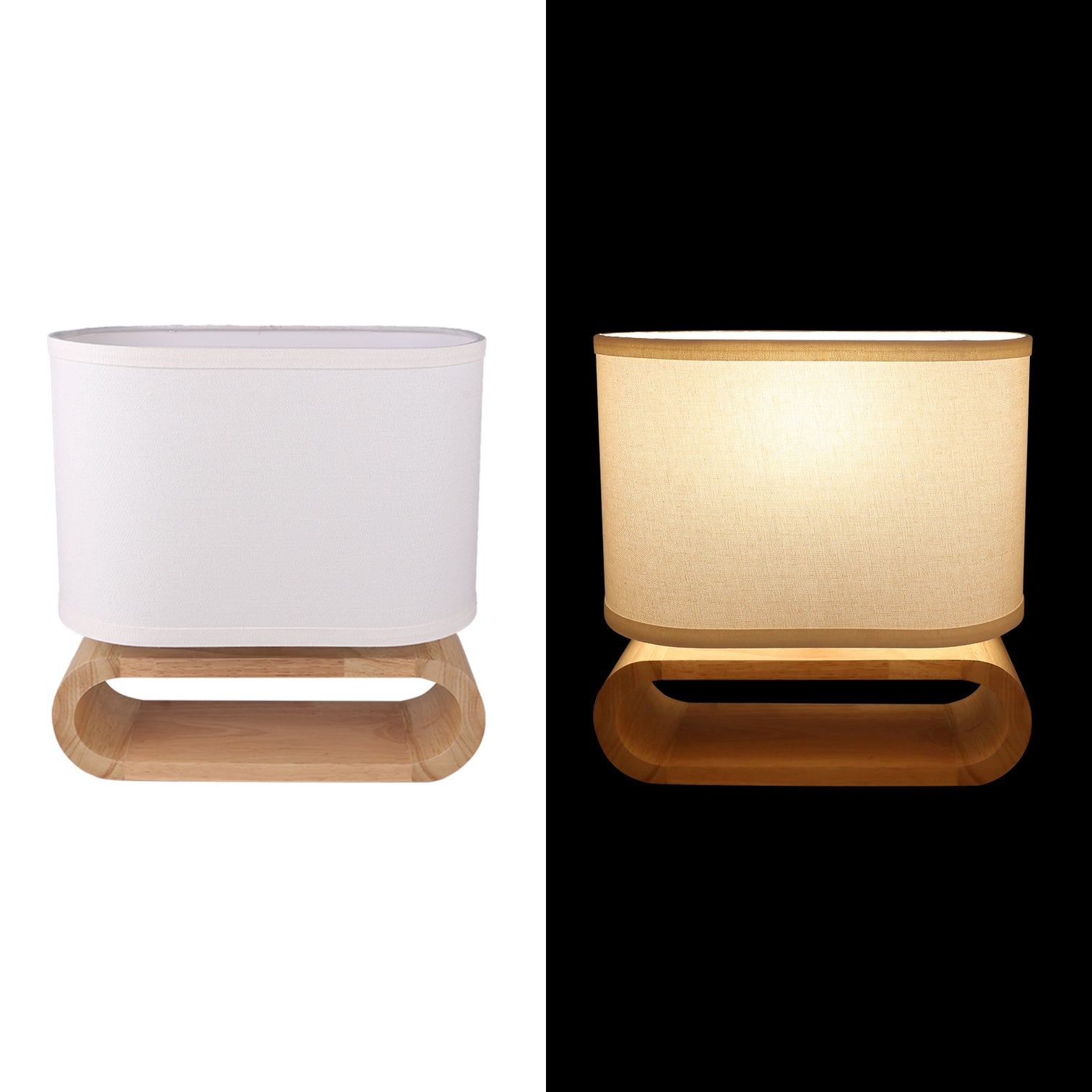 EMIKO Cotemporary Nordic Stype Table Lamp Wood Base E27 White - 7Pandas Australia