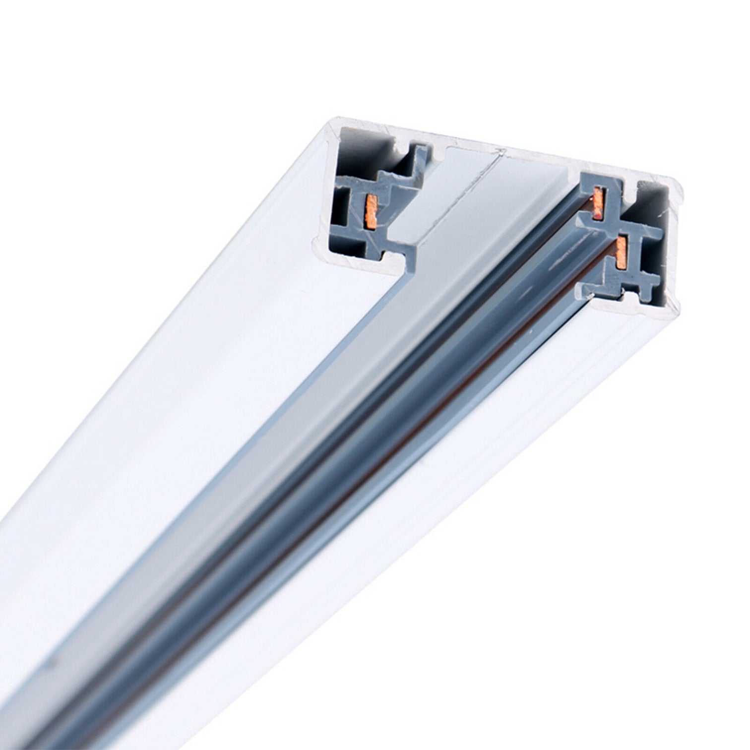 3 Wire Black White Track System 2000mm With Live End - 7Pandas Australia