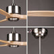 DARWIN 164cm / 65 inch 3 Blade DC Modern Timber Ceiling Fan Natural Solid wood - 7Pandas Australia