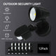 LED COB 15W Security Garage Light with Motion Sensor Matt Black IP56 - 7Pandas Australia