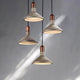 Industrial Concrete and Pendant Light Dia 25cm Sand Black with E27 Lamp Base - 7Pandas Australia