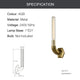 MONTE Contemporary Style Interior Tubular wall Light Aged Brass E27 - 7Pandas Australia