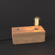 Edison Industrial Style Natural Solid Wood Table light with E27 Lamp base - 7Pandas Australia