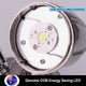 LED COB 15W Security Garage Light with Motion Sensor Matt Black IP56 - 7Pandas Australia