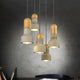 KIRA 5-Light Industrial Concrete and Pendant Light Insdustrial Style 5 x E14 Lamp Base - 7Pandas Australia