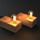 Edison Industrial Style Natural Solid Wood Table light with E27 Lamp base - 7Pandas Australia