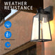 BERNY Exterior Wall Light with Motion Sensor Dusk to Dawn IP44 Weather proof Matt Black - 7Pandas Australia