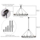 ALVA 16-Light Circular Wagon Wheel Chandelier Bronze E14 Farmhouse Light - 7Pandas Australia