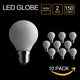 10PACK LED G50 Bulb Globe Shape Full Glass 2W 3000K Warm White - 7Pandas Australia