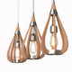 BONITO 1-Light Timber Round Dark Brown E27 Chandelier - 7Pandas Australia