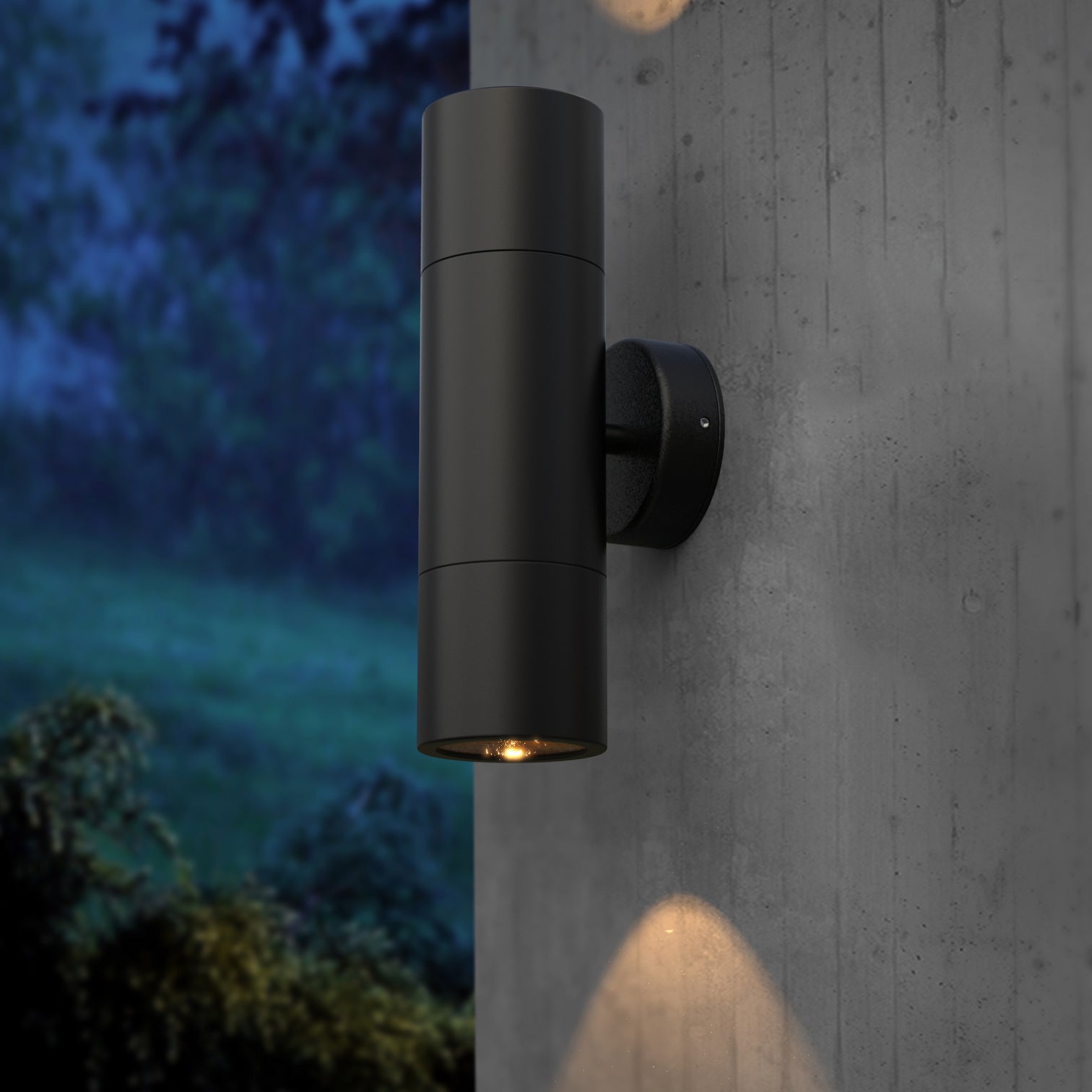 PILLAR Up & Down Aluminium Exterior Wall Light 2XGU10 IP65 GU10 - 7Pandas Australia