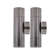 PILLAR Up & Down Aluminium Exterior Wall Light 2XGU10 IP65 GU10 - 7Pandas Australia