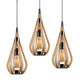 BONITO 1-Light Timber  Round Nature Wood E27 Chandelier - 7Pandas Australia