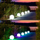 30cm Outdoor Fullmoon RGB LED Ball Light Solar & AC Adaptor Charging IP65 - 7Pandas Australia