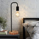 SEABROOK Nordic Style Stylish Table lamp with wood Base E27 Black White - 7Pandas Australia