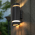 Dorman Graphite Exterior Up & Down Wall Light Curve GU10 IP44