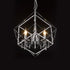 NEOSA 3-Light Contemporary K9 Crystal Chandelier Light E14 Chrome