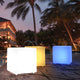 40CM OUTDOOR SOLAR CUBE RGB LED Light Solar Charging with Remote Control IP65 - 7Pandas Australia