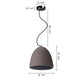 OPRAH 30cm Industrial Style Concrete Pendant Light Kitchen island Fixture Sandstone Black - 7Pandas Australia