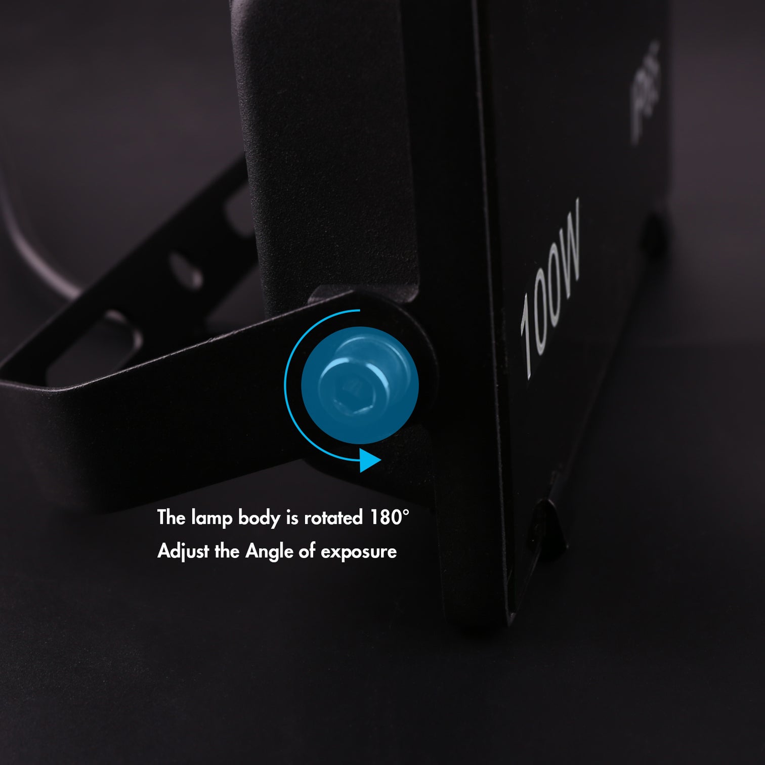 VECTOR LED Flood Light Outdoor Security Lights 100W 5000K Matt Black IP65 - 7Pandas Australia