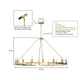 ALVA 16-Light Modern Wagon Wheel Chandelier Aged Brass E14 Farmhouse Light - 7Pandas Australia