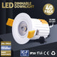 Aluminium die-casting 70cm Cutout Recessed Dimmable LED Downlight 10W 3000K 700LM - 7Pandas Australia