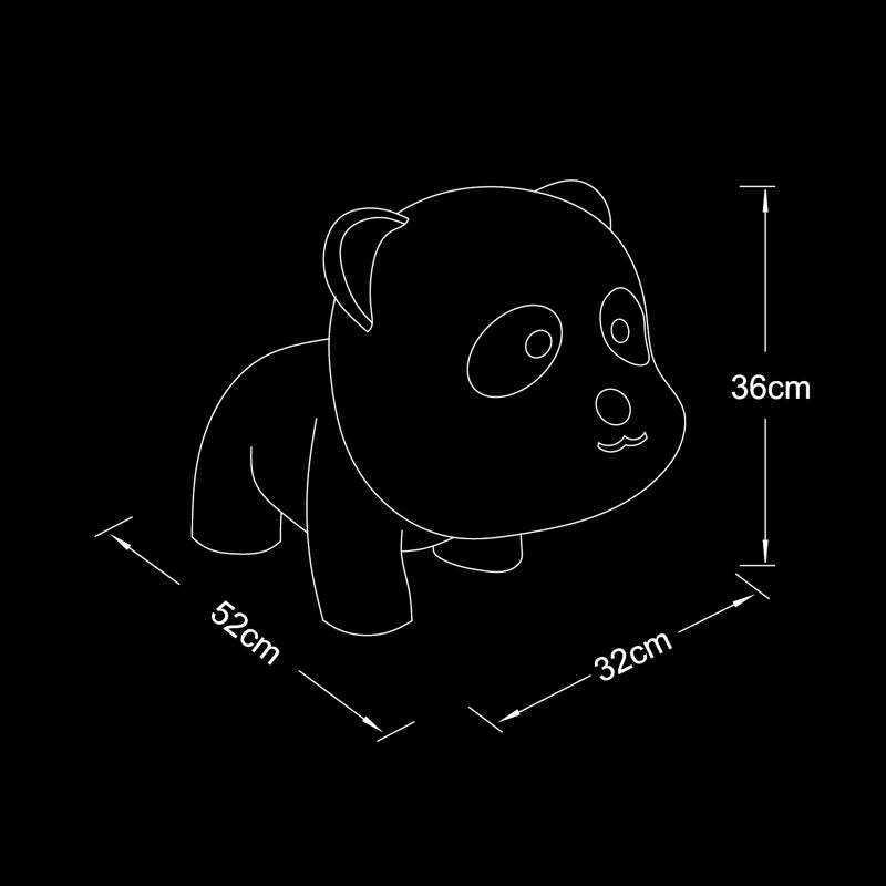 PANDA/B Lovely Multi-color RGB Night Reading Bedside Lamp - 7Pandas Australia