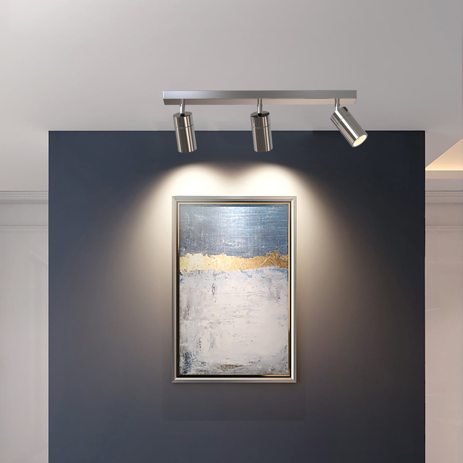 PILLAR 3-Light Adjustable Spotlights Outdoor Wall Light Garage IP65 GU10 base - 7Pandas Australia