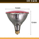 LED Par38 Bulb Flood Light Waterproof 15W E27 Red - 7Pandas Australia