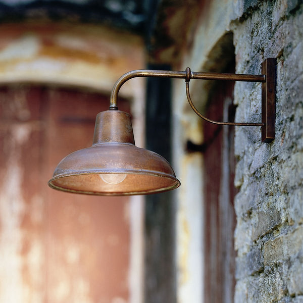 FLORENCE 1-Light Wall Lamp Aged Copper E27