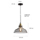 FORTUNE 1-Light Retro Glass Pendant Light Smoke E27 - 7Pandas Australia