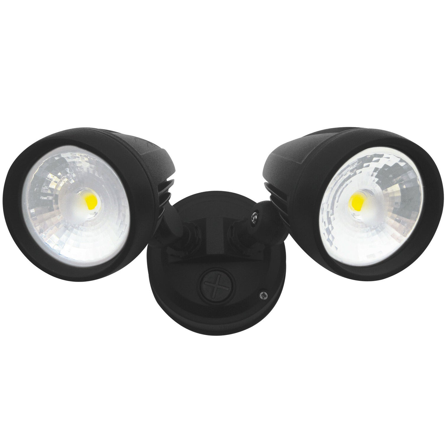 LED 2-Lights Outdoor Security Light Matt Black 2x15W 2100LM IP56 - 7Pandas Australia