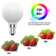 10PACK LED G50 Bulb Globe Shape Full Glass 2W 3000K Warm White - 7Pandas Australia