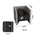 LED Cement Exterior Cubic Wall Light 240V 10W 800lm Warmwhite 3000K - IP65 - 7Pandas Australia