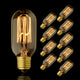 10PACK Vintage Carbon Filament Bulb Tube Shape T45 25W E27 - 7Pandas Australia