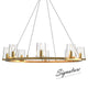 CANOVA 8-Light Circular Modern contemporary Chandelier Aged Brass 8*E14 base - 7Pandas Australia