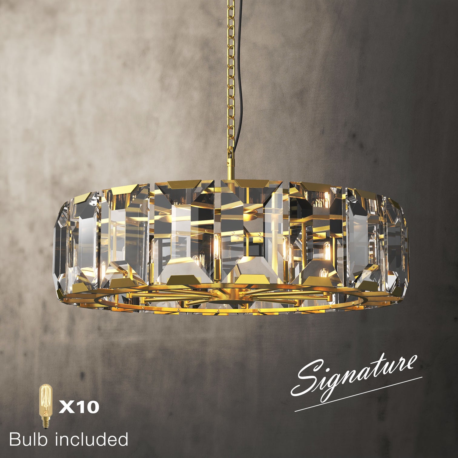 ALLYSON 800mm Contemporary K9 Crystal Chandelier 10*E14 - 7Pandas Australia