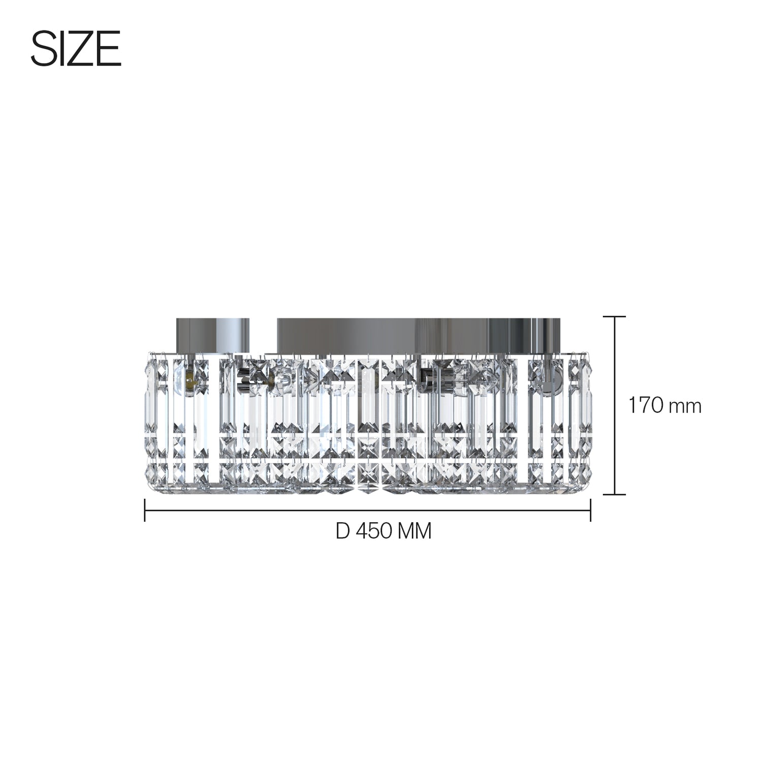 MANCHA Modern Flush Mount Round K9 Crystal Chandeliers E14 Lamp base - 7Pandas Australia