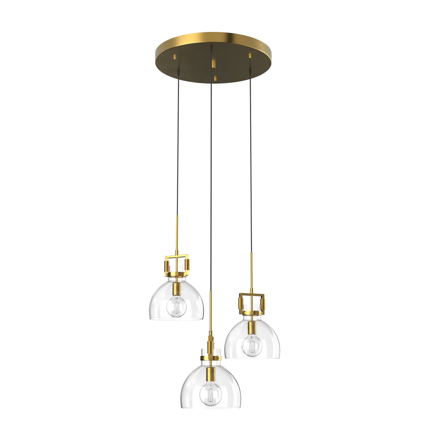 Oporto Modern Glass Pendant Light Kitchen Island bench top Aged Brass Chrome Black E27 - 7Pandas Australia