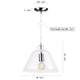 VICTOR Modern Clear Glass Pendant Light Chrome E27 - 7Pandas Australia