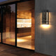 SEVILLA LED Modern Wall Sconces Exterior Lights with Crystal Bubble Matte Black 13W 3000K IP44 - 7Pandas Australia