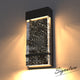 SEVILLA LED Modern Wall Sconces Exterior Lights with Crystal Bubble Matte Black 13W 3000K IP44 - 7Pandas Australia