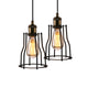 ALYX Retro Pendant Light Industrial Loft Cage Lamps Indoor E27 Bar Light Black - 7Pandas Australia