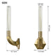 MONTE Contemporary Style Interior Tubular wall Light Aged Brass E27 - 7Pandas Australia