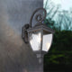 SUMMER Aluminium Die-casting Outdoor Wall Light Glass Shade Sand Black E27 IP44 - 7Pandas Australia